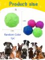 1pc Random Color Pet Bite Sounding Toy With Paw Pattern For Dogs