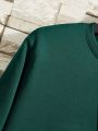 Men's Solid Color Sweatshirt And Jogger Pants Two Pieces Set