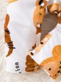 Baby Boy Sleeveless Lion & Tiger Printed Soft And Breathable Romper