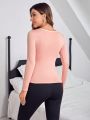 Women's Round Neck Long Sleeve Thermal Top