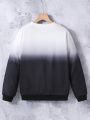 Boys' Street-style Casual Ombre Printed Sweatshirt