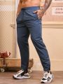 Men'S Sports Pants With Drawstring Waist And Slant Pockets