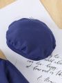 SHEIN Newborn Baby Boys' Letter Printed Romper+pants+hat Set