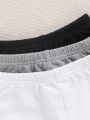 SHEIN 3pcs Baby Boys' Casual Elastic Waist Shorts With Cute Pattern
