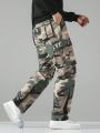 Extended Sizes Men's Plus Size Camouflage Cargo Pants