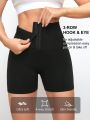 Women'S Solid Color Sports Shorts