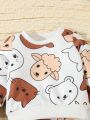 Baby Boys' Cute Puppy Sweatshirt And Pants Set