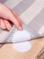 10pairs Seamless Polyester Bed Sheet Fixing Sticker,Daily White Round Anti-Slip Bed Sheet Double Sided Sticker For Fitted Sheet, Bedding Supplies