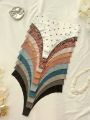Women's Floral & Leopard Print Thong Underwear