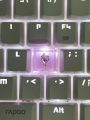 1pc Cute Pink Abs Resin Heart Shaped Diamond Inlaid Keycap Compatible With Mechanical Keyboard