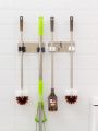 Adhesive Multi-Purpose Hook Wall Mounted Mop Organizer Holder Rack Brush Broom Hanger Hook Kitchen Bathroom Strong Hook