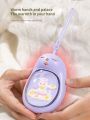 1pc New Arrival Usb Rechargeable Hand Warmer With Mini Night Light And Cute Cartoon Appearance