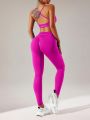 Seamless High Stretch Women's Yoga Exercise Sportswear Set