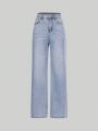 Teen Girls' Straight-Leg Relaxed Fit Jeans