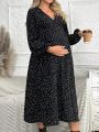 SHEIN Pregnant Women'S Polka Dot Split Side Dress