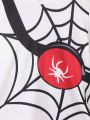 Toddler Boys' Spider Print Short Sleeve T-Shirt And Shorts Set