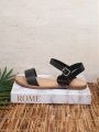 Black Casual & Versatile Flat Sandals