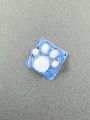 1pc Cute Blue Anti-scratch Transparent Abs Resin Cat Claw Shaped Keycap For Mechanical Keyboard Accessory