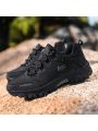 Men's Soft Bottom Waterproof Slip Resistant Casual Shoes, Travel & Sport Sneakers, Comfortable & Durable Hiking Shoes In Large Size