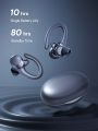 Teckwe Wireless Earbuds Support High-Definition Audio Intelligent Power Display & Digital Screen Display Type - C Charge Port For IPhone Android Laptop