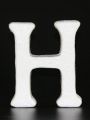 1pc 15cm (height) X 13cm (width) X 2cm (thickness) White Foam English Letter H