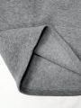 Men's Casual Loose Letter Printed Sweatshirt And Shorts 2pcs Set