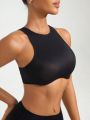 Ladies' Solid Color Cut-Out Back Shapewear Tank Top