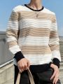 Manfinity Hypemode Men's Color Block Long Sleeve Sweater