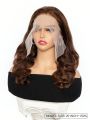 Chocolate Brown Body Wave Human Hair Wigs 13*6 Transparent Lace Front Wig With Baby Hair Pre Plucked For Women