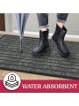 LUX DECOR COLLECTION Ultra Absorbent Moisture Guard Doormat - Front Door Mat | Pack of 2 Indoor and Outdoor Mat | Easy Clean and Durable | 30