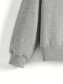 SHEIN X MICHELLE K GRAPHICS Printing Round Neck Loose-fit Women's Sweatshirt