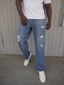 Manfinity Sporsity Men's Plus Size Ripped Straight Jeans