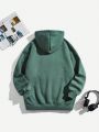 Teen Boys Casual Patterned Long Sleeve Hoodie, Suitable For Fall And Winter