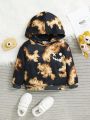 SHEIN Infant And Child Unisex Casual Street Tie-dye Hooded Long-sleeved Sweatshirt