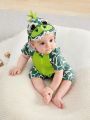 SHEIN Infant Boys' Green Dinosaur Costume