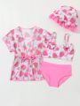 Infant Swimwear Adorable Style With Matching Hoodie And Cap