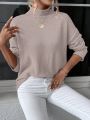 SHEIN Essnce Women's Loose Fit Pullover Sweater