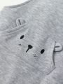 Cozy Cub Infant Boys' Soft Knit Cartoon Animal Print Overalls Shorts