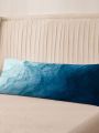 1pc Blue Ombre Long Body Pillow, Comfortable And Soft Skin-friendly