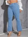 SHEIN SXY Plus Size Flared Jeans