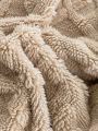 1pc Mika Polyester Jacquard Border Ab Version Flannel Lamb's Wool Blanket