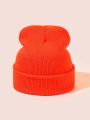 Solid Color Simple Knitted Beanie For Men