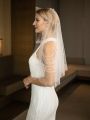 Faux Pearl Decor Bridal Veil