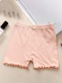 4pcs Girls' Safety Shorts, Thin Breathable Boxer Briefs, Summer Bottoms, Anti-chafing And Under Dress Shorts