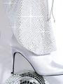 Women's Fashion Boots With Rhinestone Decoration