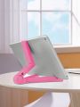1pc Pink Desktop Lazy Live Streaming Stand With Tripod For Ipad, Phone, Tablet, Foldable & Portable