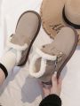 2023 New Thick Bottomed Warm Leather & Fur Integrated Snow Boots For Women, With Non-slip & Comfortable Design