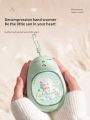 1pc New Arrivals Usb Rechargeable Hand Warmer With Mini Cartoon Pet Shape And Portable Night Light Function