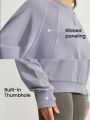 GLOWMODE Washed French Terry Retro Pullover With Thumb hole