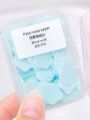 1 Box Portable Fast Disposable Soap Tablets Outdoor Travel Hand Wash Antibacterial Soap Paper Petal Hand Wash Tablets Lasting Fragrance Beach Vacation Travel Back to School Fashion Man and Woman Must-Have(Blue)
